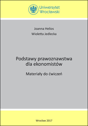 Podstawy prawoznawstwa dla ekonomistów. Materiały do ćwiczeń