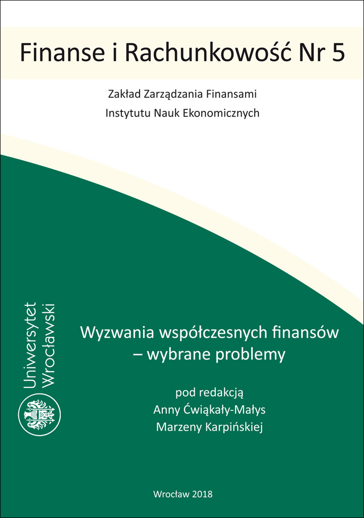 Wyzwania współczesnych finansów - wybrane problemy